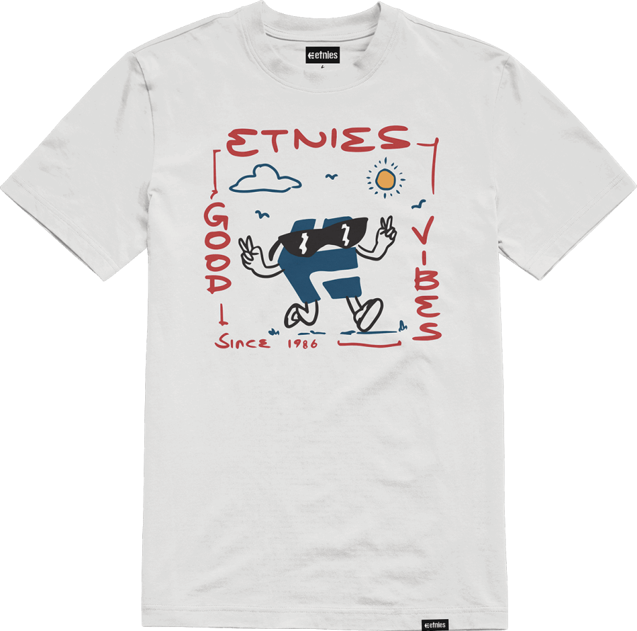 Etnies White VIBES KIDS TEE