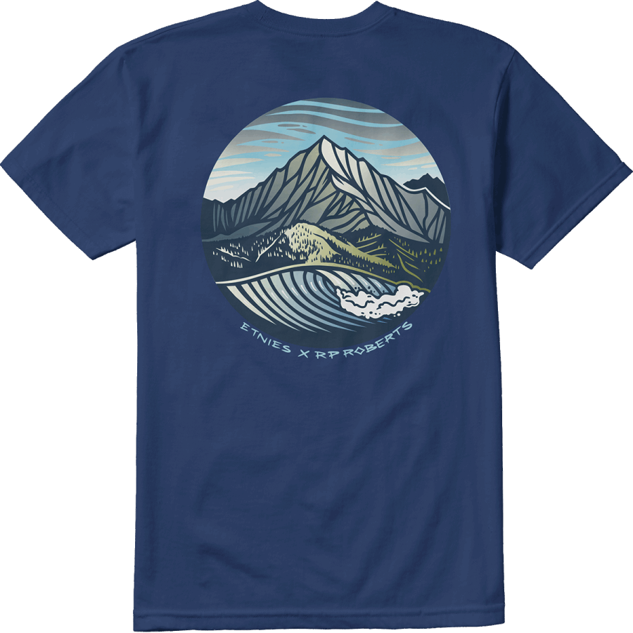 RP CIRCULAR WAVE TEE Etnies Navy