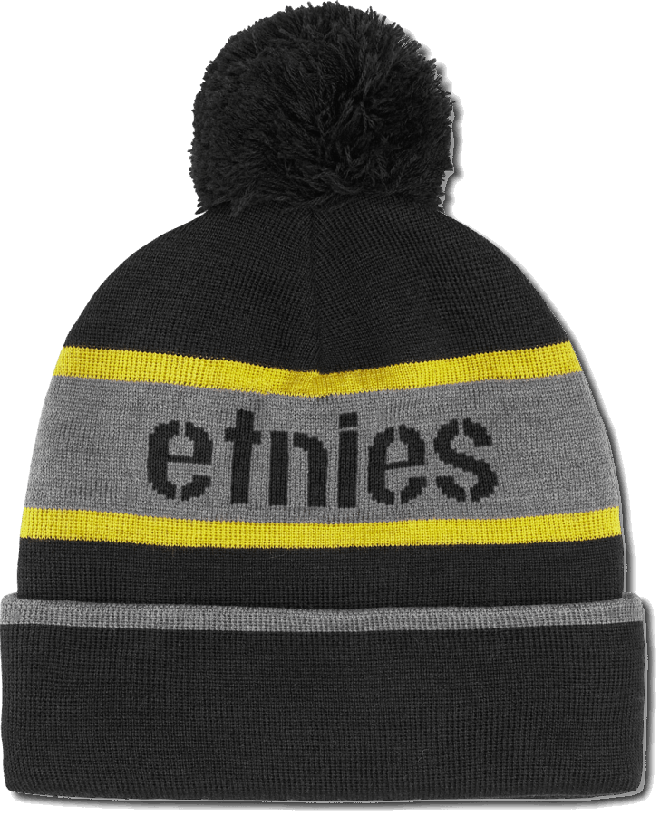 STENCIL POM BEANIE Etnies Black/Yellow